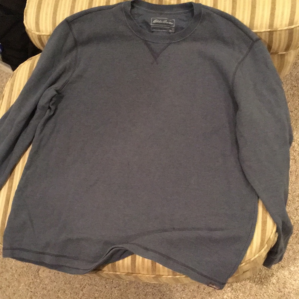 Men’s Eddie Bauer navy blue thermal size extra large long sleeve